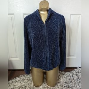 Super soft chenille zip up